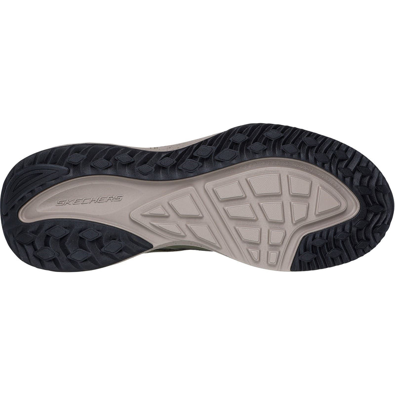 Skechers Bounder Rse Stivali Da Trekking In Pelle Per Uomo, Color Oliva/Nero