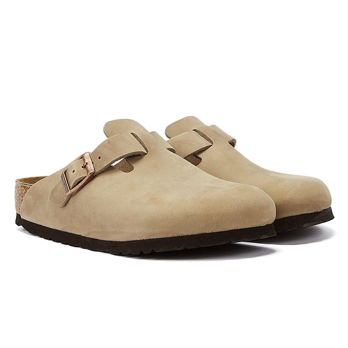 Zoccoli Birkenstock Boston Waxy Tabacco Marrone