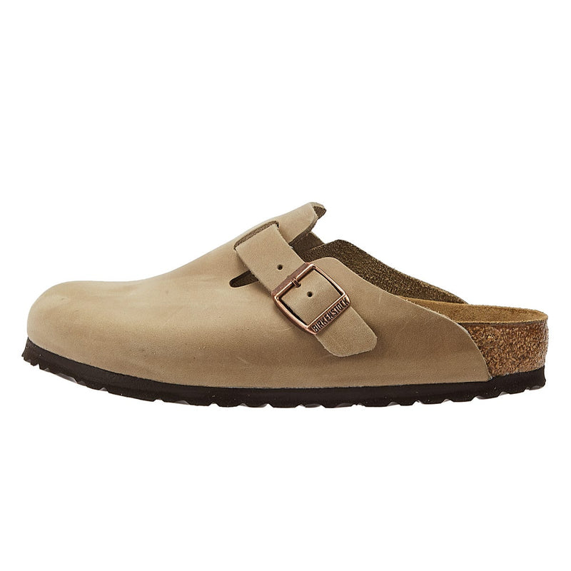 Zoccoli Birkenstock Boston Waxy Tabacco Marrone