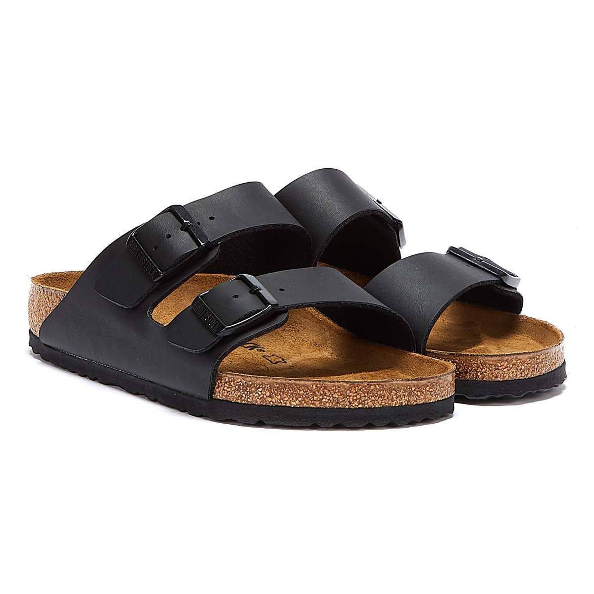 Birkenstock Arizona Birko-Flor Uomo Sandali neri regolare