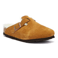 Pantofole Birkenstock Boston in visone shearling