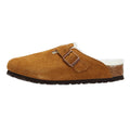 Pantofole Birkenstock Boston in visone shearling