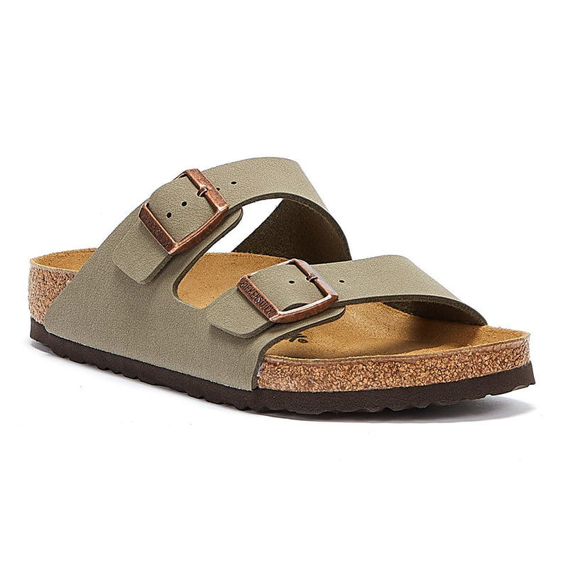 Birkenstock Arizona Birko Flor Nubuck Pietra Sandali