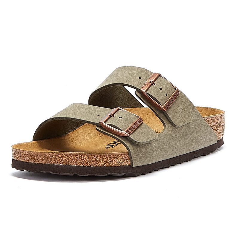 Birkenstock Arizona Birko Flor Nubuck Pietra Sandali