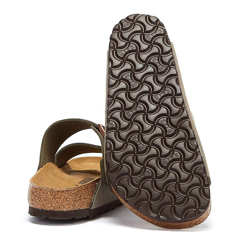 Birkenstock Arizona Birko Flor Nubuck Pietra Sandali