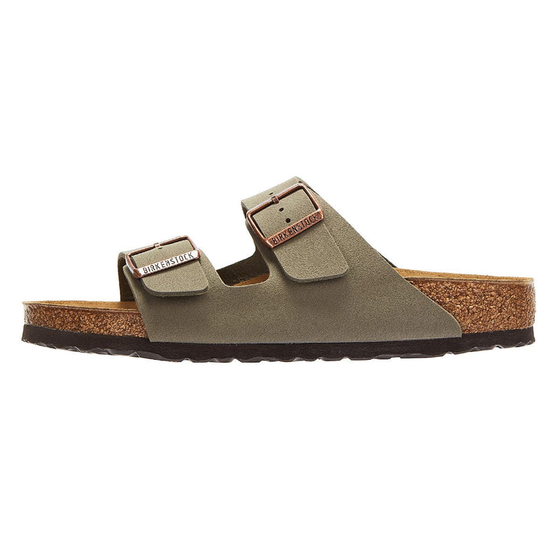 Birkenstock Arizona Birko Flor Nubuck Pietra Sandali