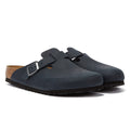 Birkenstock Boston Oiled Nubuck Nero Pantofole