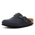 Birkenstock Boston Oiled Nubuck Nero Pantofole