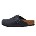 Birkenstock Boston Oiled Nubuck Nero Pantofole