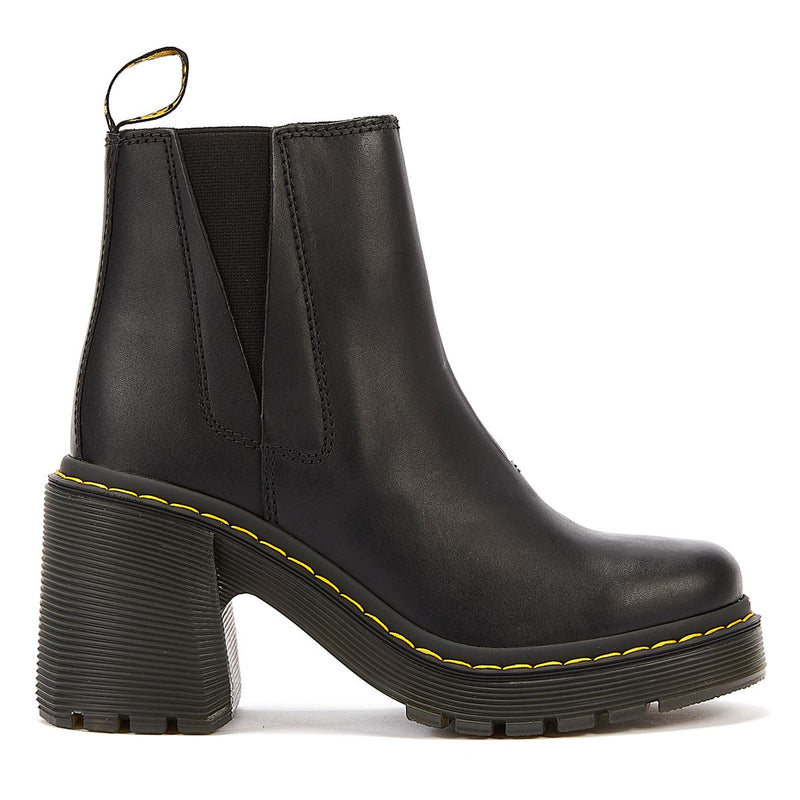 Dr. Martens Stivali Neri Da Donna In Pelle Spence Sendal