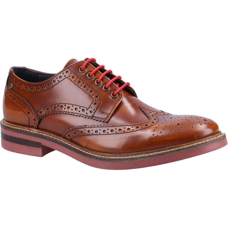 Base London Woburn Scarpe Brogue In Pelle Marrone Da Uomo