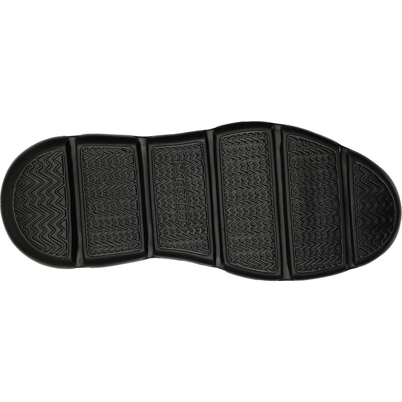Skechers Garza Gervin Scarpe Stringate In Pelle Da Uomo Nere