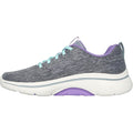 Skechers GO WALK Arch Fit 2.0 Vivid Sunset Sneakers Da Donna Grigio/Lavanda In Tessuto