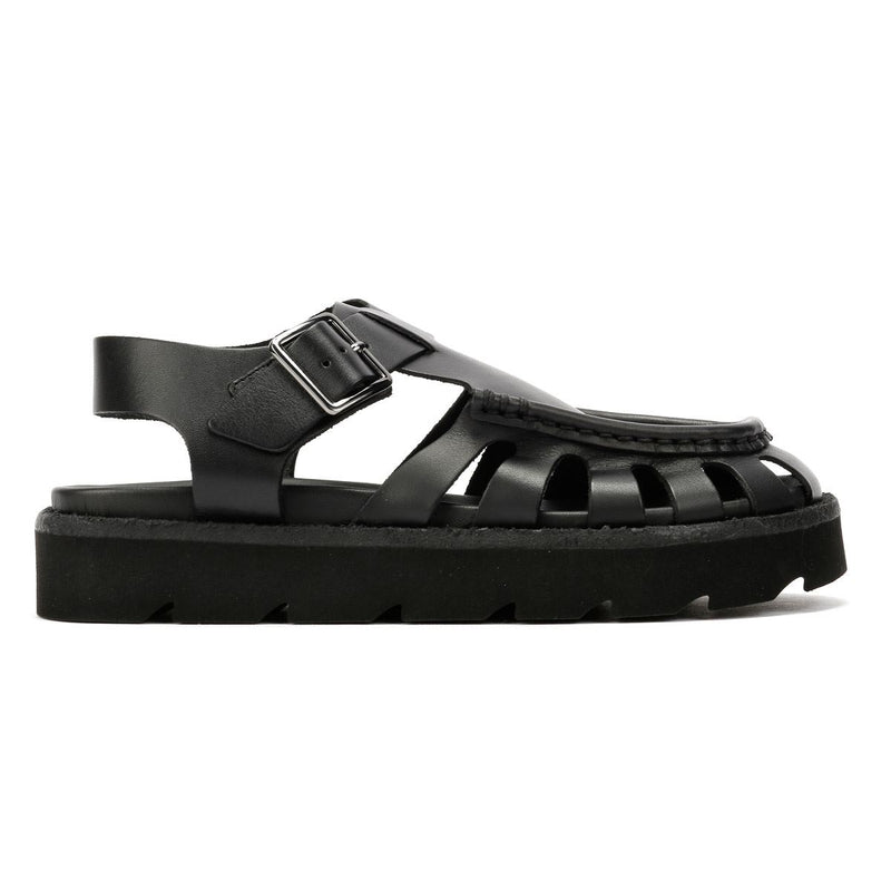 Clarks Originals Meadow Buckle Sandali Neri In Pelle Da Donna