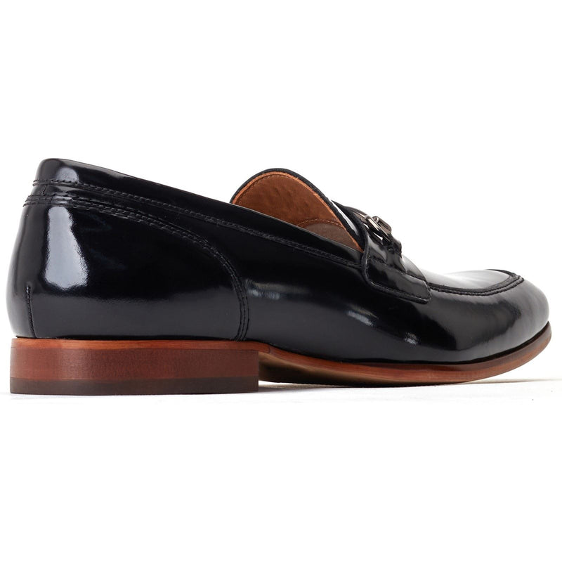 Base London Russo Mocassini Neri In Pelle Da Uomo