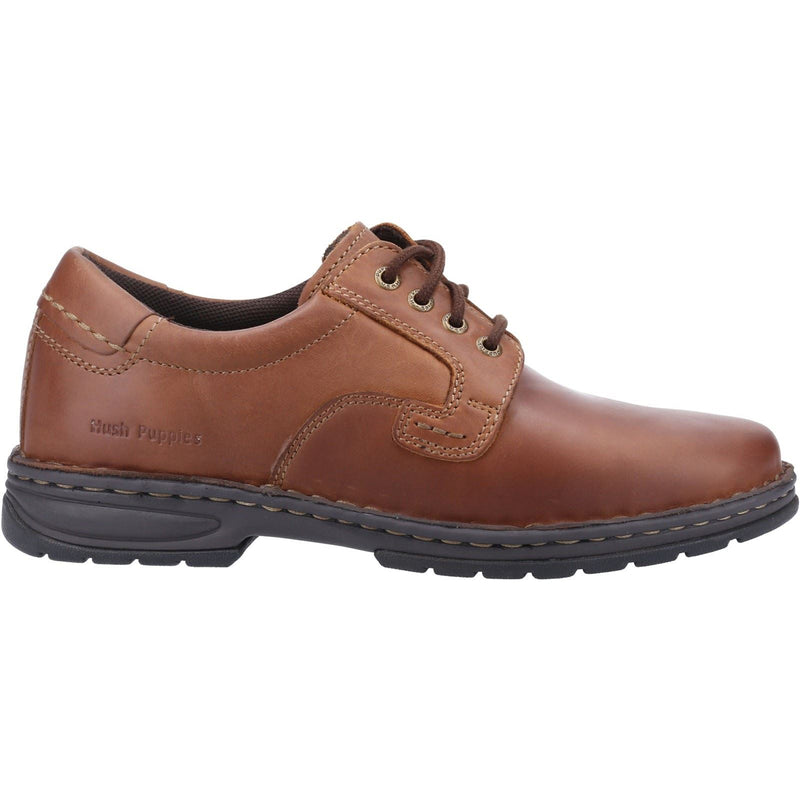 Hush Puppies Outlaw II Scarpe Stringate Da Uomo In Pelle Marrone.