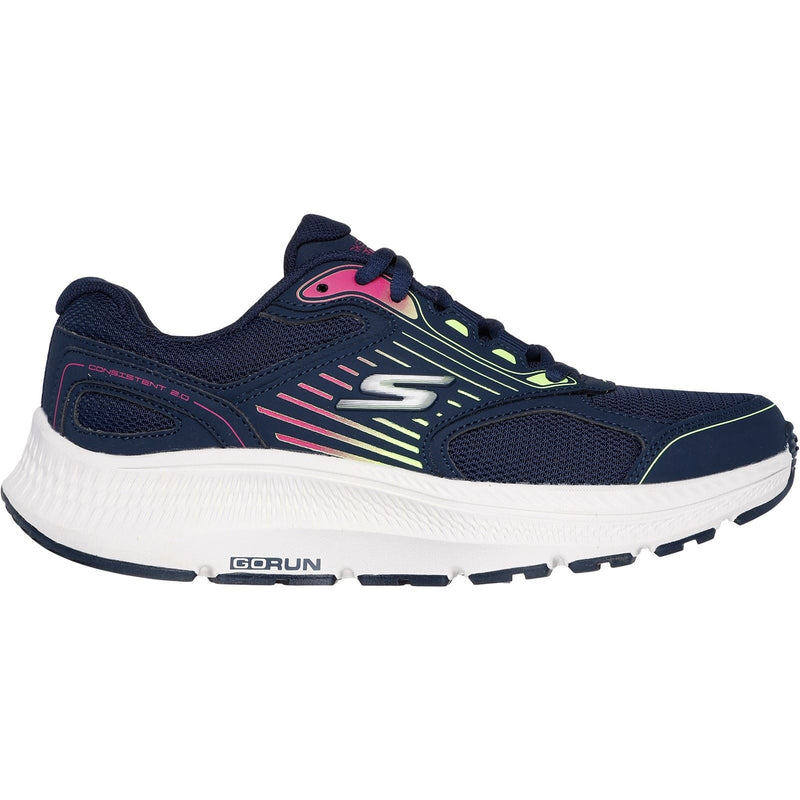 Skechers GO RUN Consistent 2.0 Advantage Sneakers Da Donna In Pelle Navy/Multi