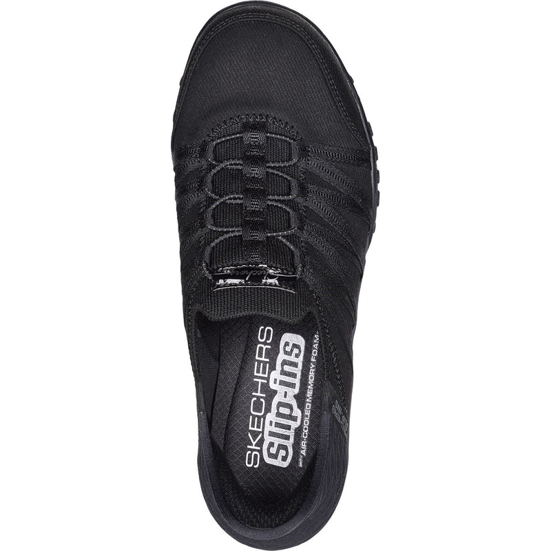 Skechers Breathe-Easy Roll-With-Me Sneakers Nere Da Donna In Maglia Lavorata.