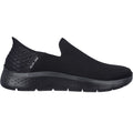 Skechers Go Walk Flex No Hands Scarpe Da Ginnastica Nere Da Uomo In Poliestere