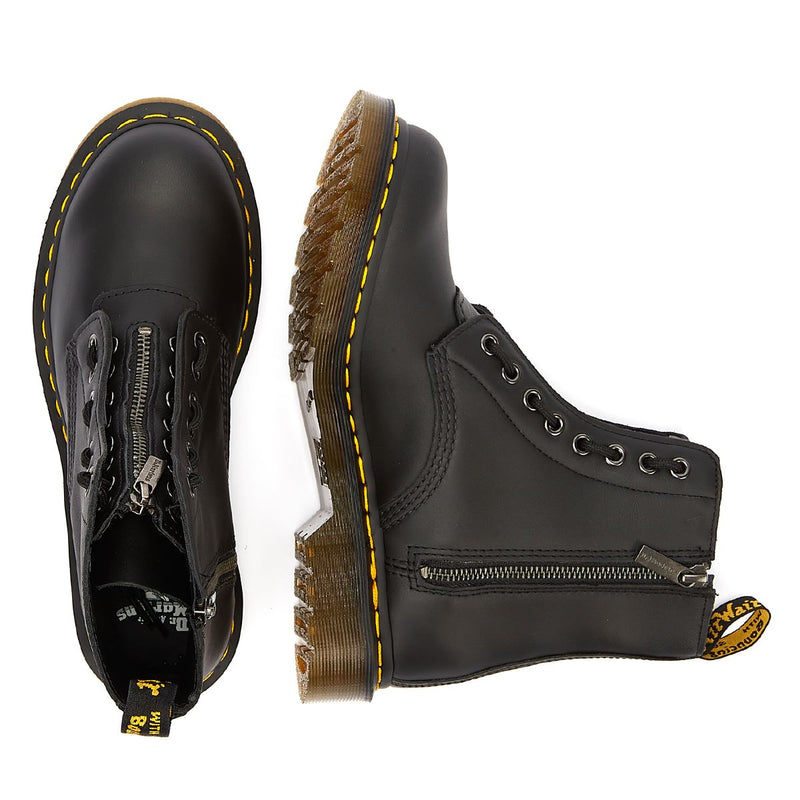 Dr. Martens 1460 Stivali Neri Con Zip Frontale Pascal