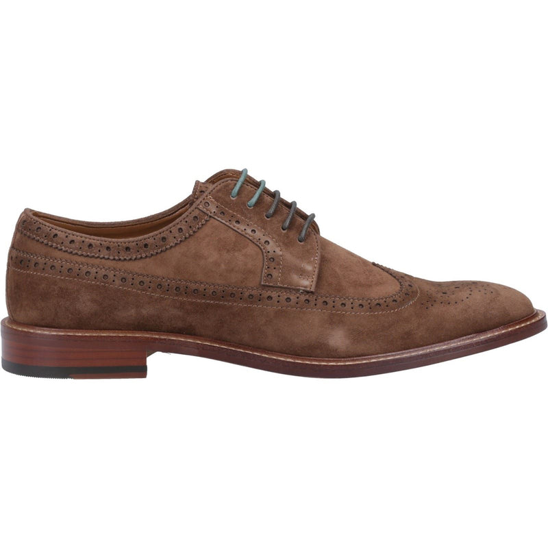 Dune Superior Scarpe Marroni Brogue In Camoscio Da Uomo