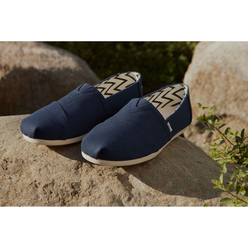 TOMS Alpargata Espadrillas In Cotone Al 100% Da Uomo, Colore Blu Scuro