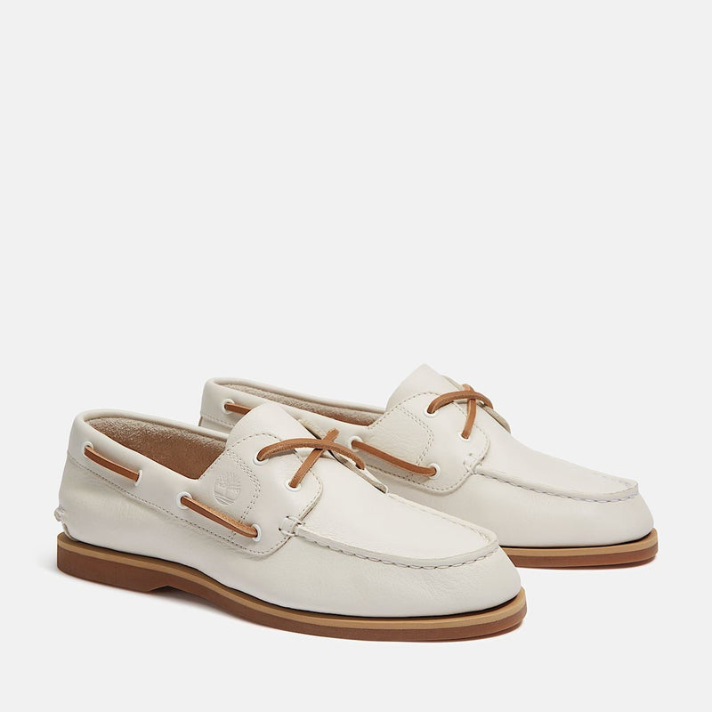 Timberland Classic 2 Eye Scarpe Bianche Da Donna In Pelle