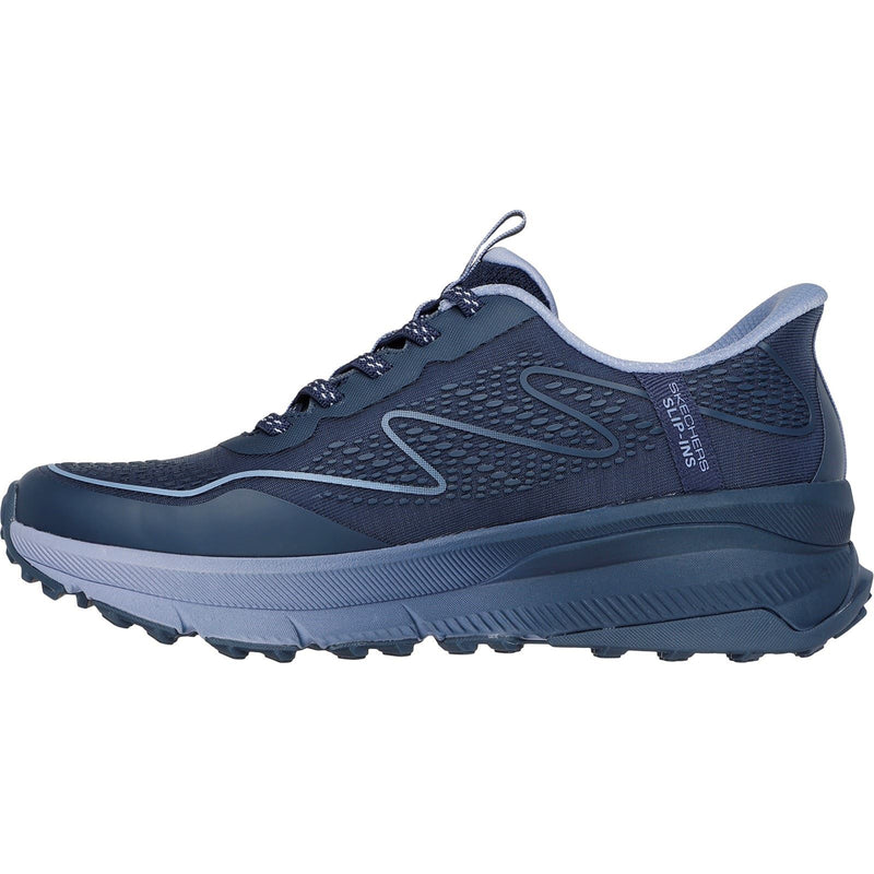 Skechers Switch Back Mist Scarponi Da Trekking Da Donna In Tessuto Blu Scuro