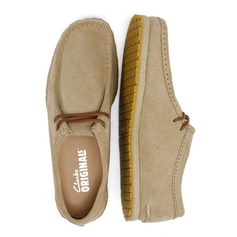 Clarks Originals Godney Lace Scarpe Stringate Beige In Camoscio Da Uomo