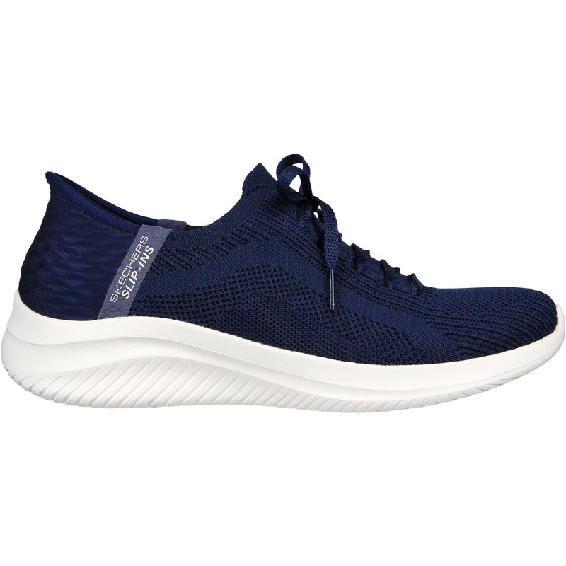 Skechers Ultra Flex 3.0 Brilliant Path Sneakers Da Donna In Tessuto Blu Scuro