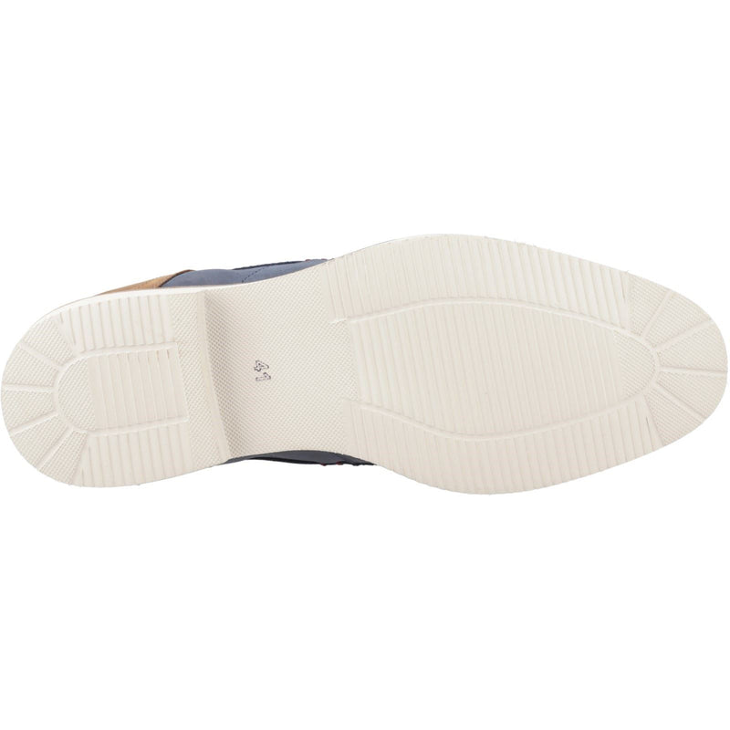 Pod Aries Stivali In Pelle Blu Scuro Da Uomo