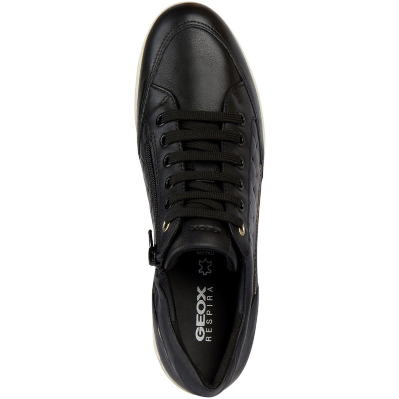 Geox D MYRIA Sneakers Nere Da Donna In Ecopelle