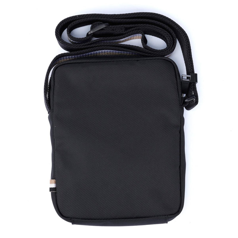 Boss Catch Zip Borsa A Tracolla Nera Da Uomo In Poliestere