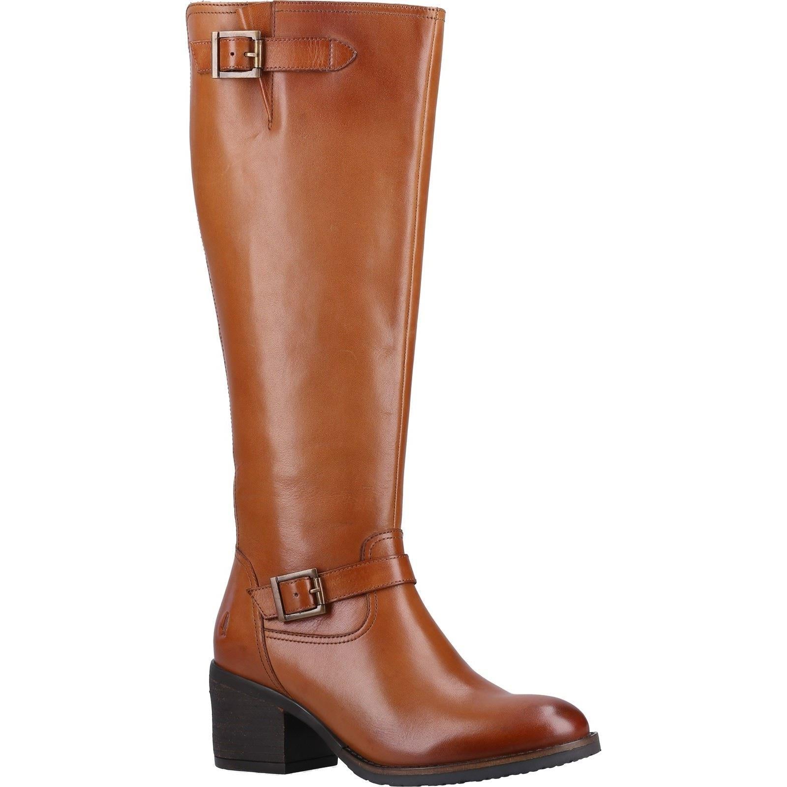 Hush Puppies Heidi Stivali In Pelle Da Donna Color Cuoio