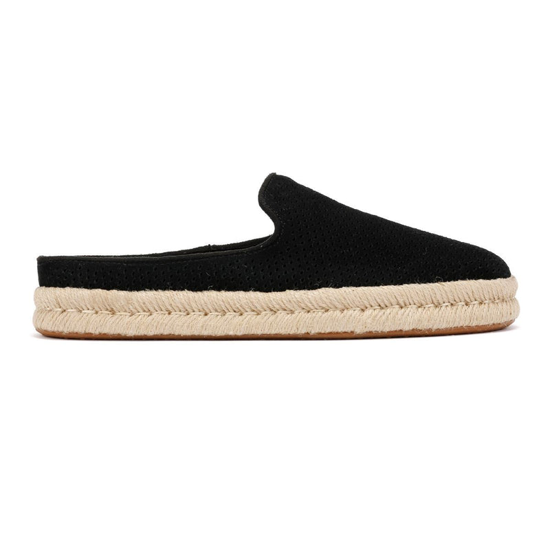 TOMS Santiago Ciabatte Nere Da Uomo In Camoscio