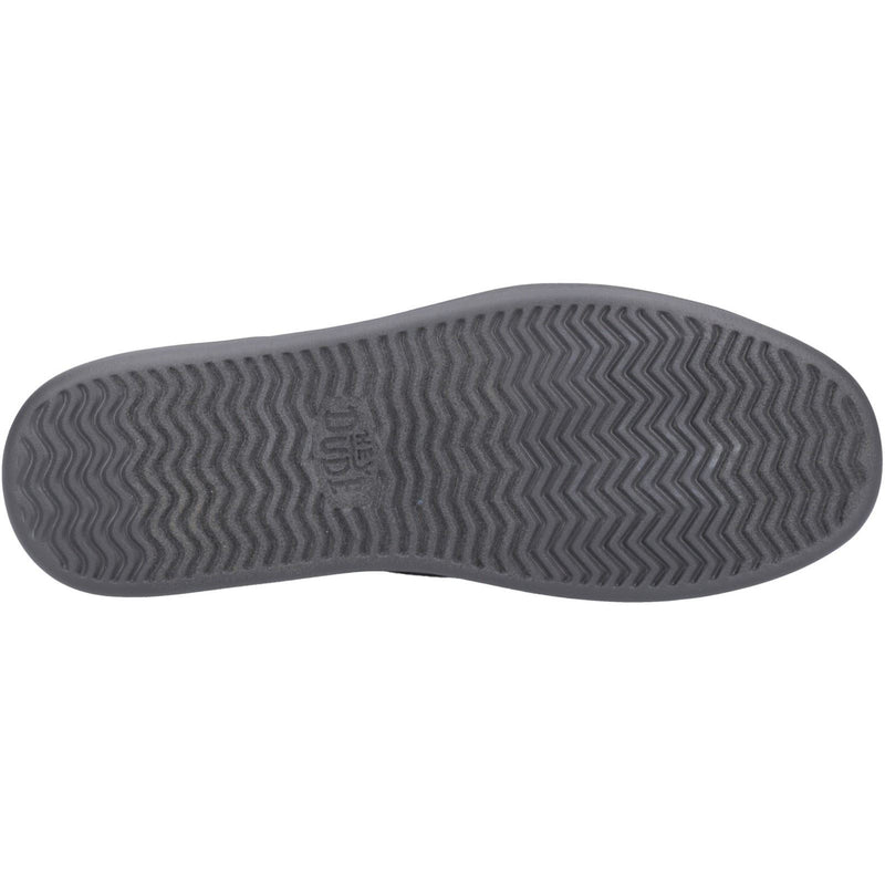 HEYDUDE Sunapee Canvas Mocassini Neri/Grigi Da Uomo In 100% Cotone