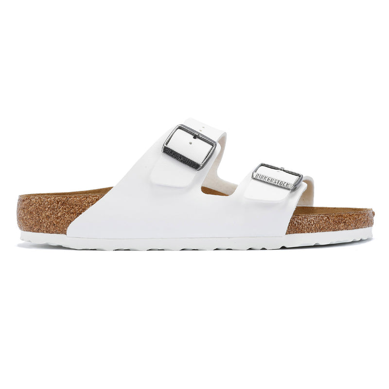 Birkenstock Arizona Birko-Flor Uomo Sandali Bianco regolare