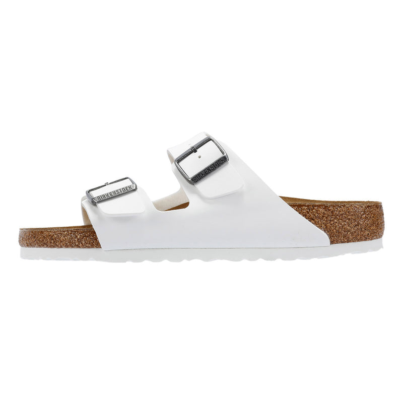 Birkenstock Arizona Birko-Flor Uomo Sandali Bianco regolare