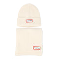 Hunter Jura Beanie Hat/Scarf Boxset Bianco Acrilico