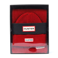 Hunter Jura Beanie Hat/Scarf Boxset Rosso Acrilico