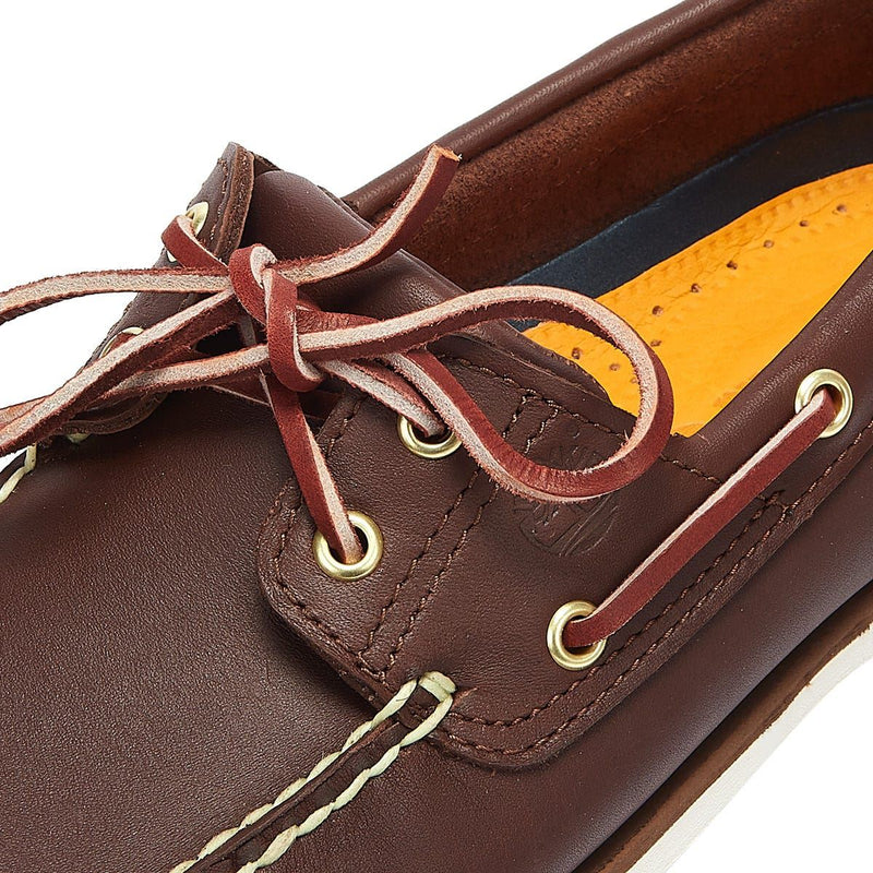 Scarpe da barca Timberland da uomo marroni con lacci
