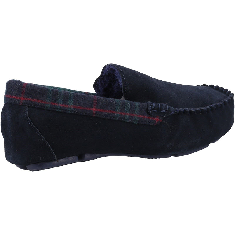 Hush Puppies Andreas Pantofole Uomo In Camoscio Blu Scuro.