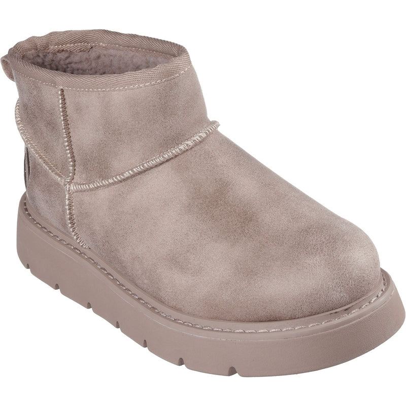 Skechers Keepsakes Lite Snow Bird Stivali Da Donna In Poliestere Color Taupe