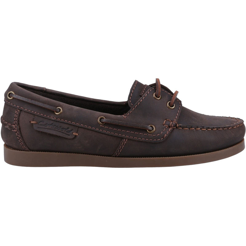 Cotswold Bartrim Scarpe Da Barca In Pelle Marrone Da Uomo