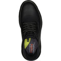 Skechers Garza Gervin Scarpe Stringate In Pelle Da Uomo Nere