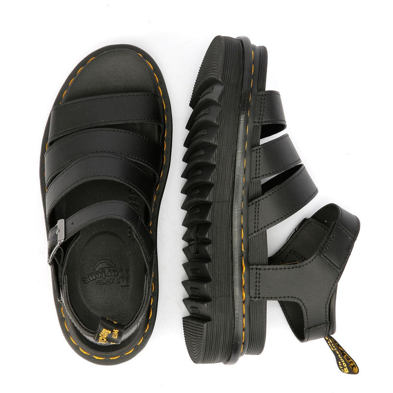 Dr. Martens Blaire Athena Sandali Neri In Pelle Da Donna
