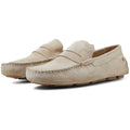 Jack & Jones Jensen Mocassini In Camoscio Da Uomo Color Moonbeam