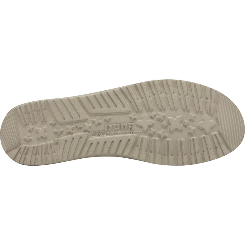HEYDUDE Wally Sox Scarpe Da Barca Beige In Similpelle Da Uomo