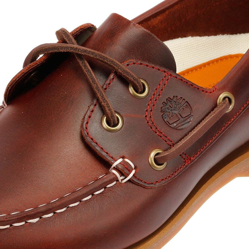 Timberland Classic 2 Eye Scarpe Da Donna In Pelle Rosse