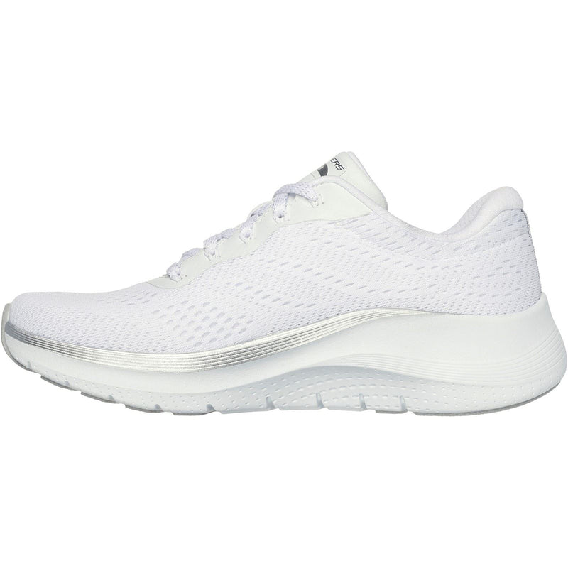 Skechers Arch Fit 2.0 Glow The Distance Calzature Da Ginnastica Bianche/Argento Da Donna